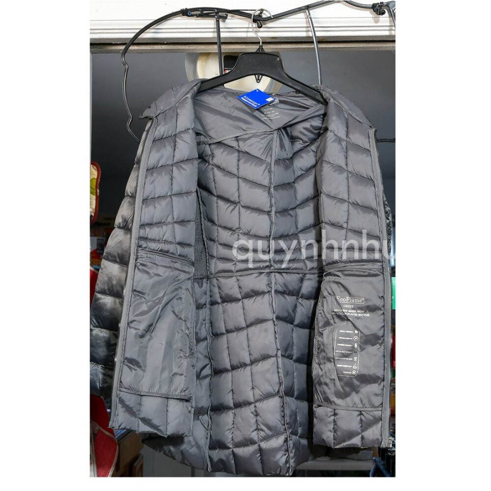 Women Bernardo Ladies Packable Quilted Jacket in charcoal color . - Picture 4 of 10